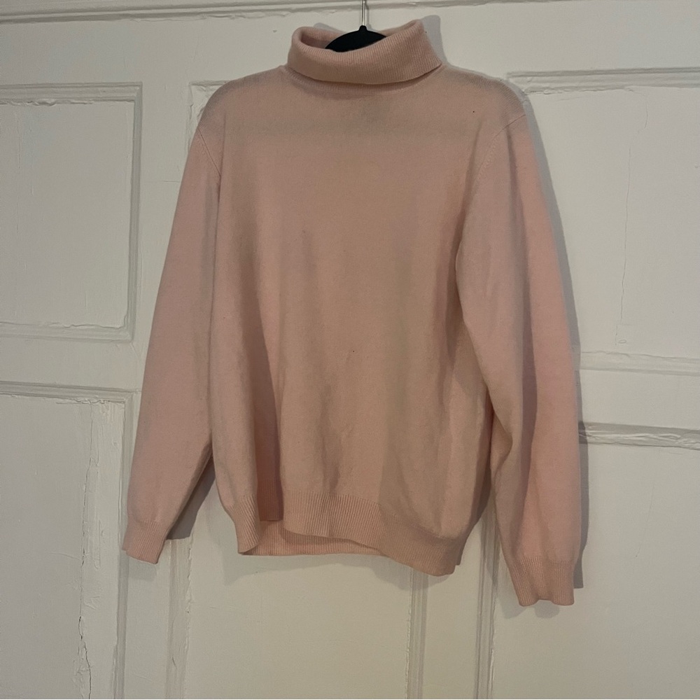 Cashmere Babydoll Pink Turtleneck
